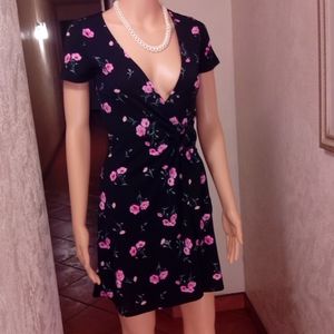 floral dress polyester spandex